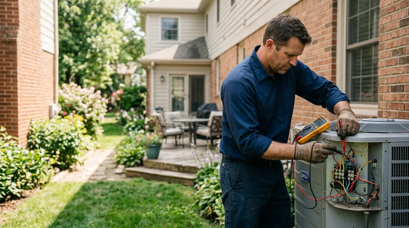 HVAC technician working near Valliant, OK